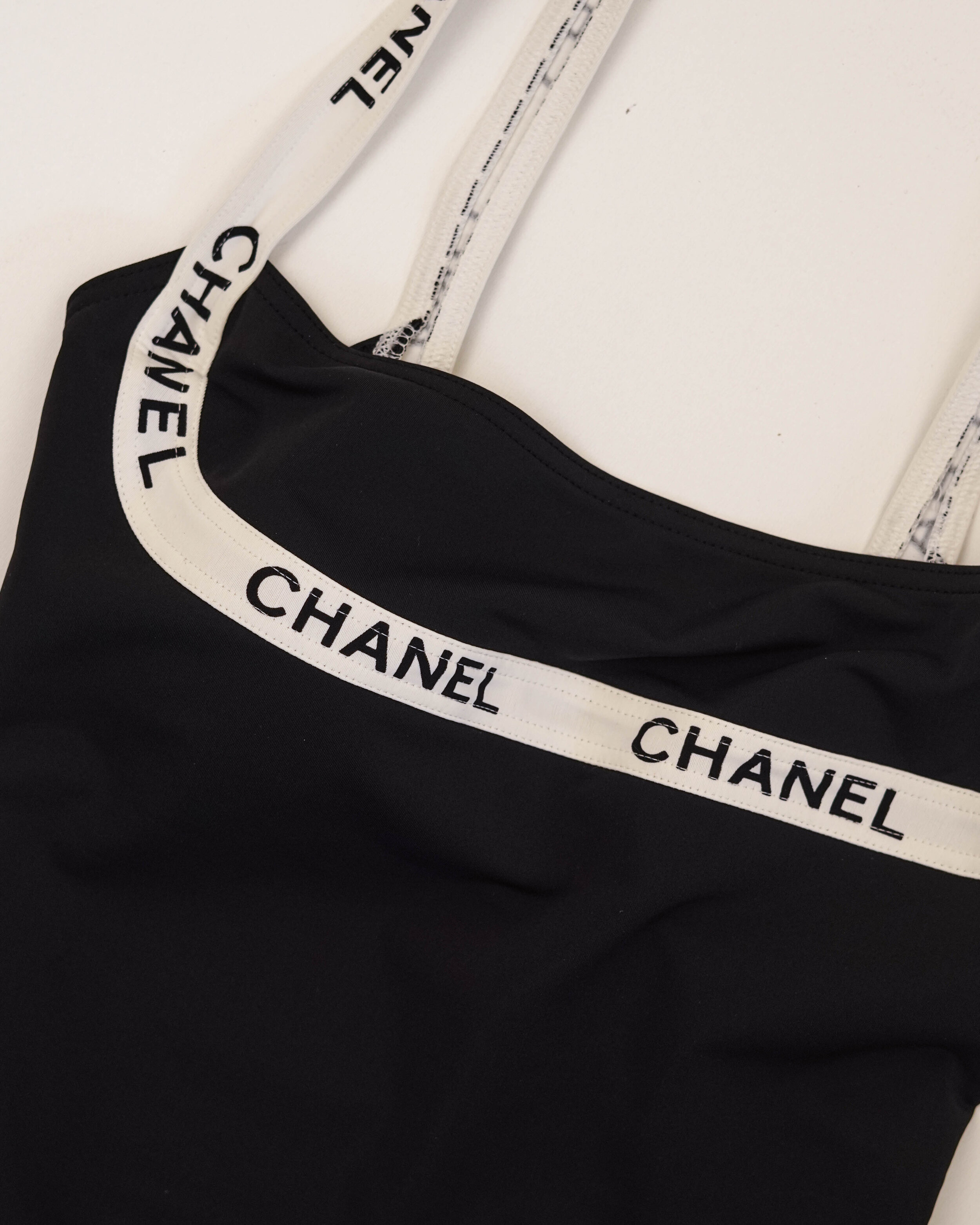 Chanel Logo One-Piece Swimsuit — God Of Cloth